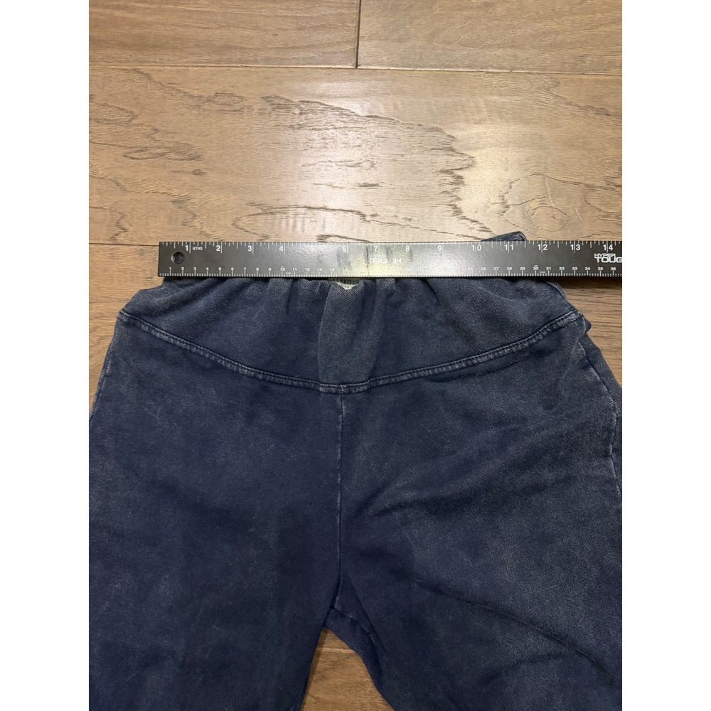 Earthbound Trading Co Blue Acid Wash Flare Bell Bottom Boho Pants Womens Small - Picture 5 of 9